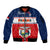 Panama Independence Day Sleeve Zip Bomber Jacket Coat Of Arms Pollera Pattern - Wonder Print Shop