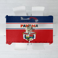Panama Independence Day Tablecloth Coat Of Arms Pollera Pattern - Wonder Print Shop