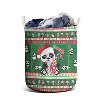 Cute Panda Claus Christmas Laundry Basket Panda Santa Claus - Wonder Print Shop