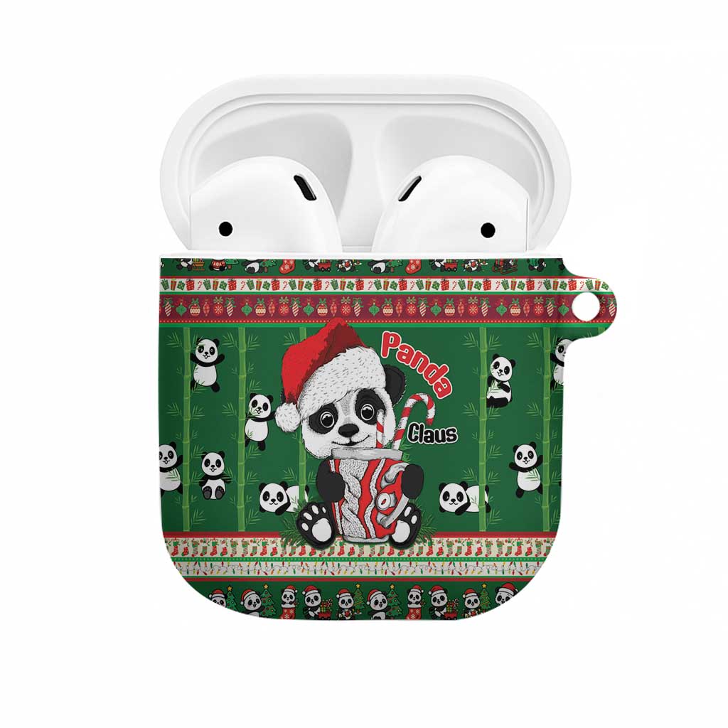 Cute Panda Claus Christmas AirPods Case Panda Santa Claus - Wonder Print Shop