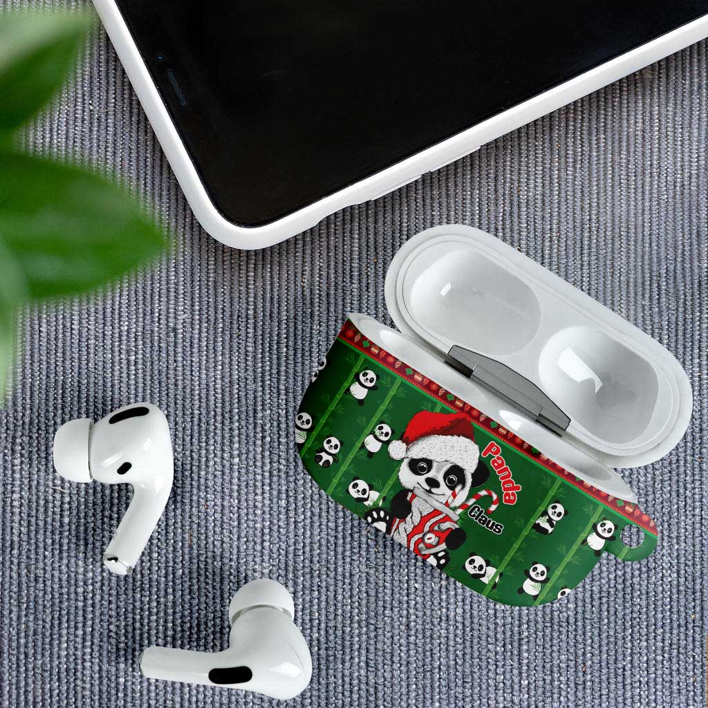 Cute Panda Claus Christmas AirPods Case Panda Santa Claus - Wonder Print Shop