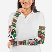 Cute Panda Claus Christmas Arm Sleeves Panda Santa Claus - Wonder Print Shop