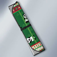 Cute Panda Claus Christmas Auto Sun Shade Panda Santa Claus - Wonder Print Shop