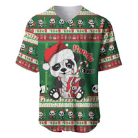 Cute Panda Claus Christmas Baseball Jersey Panda Santa Claus - Wonder Print Shop