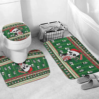 Cute Panda Claus Christmas Bathroom Set Panda Santa Claus - Wonder Print Shop
