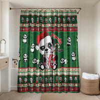 Cute Panda Claus Christmas Bathroom Set Panda Santa Claus - Wonder Print Shop