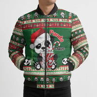 Cute Panda Claus Christmas Bomber Puffer Jacket Panda Santa Claus - Wonder Print Shop