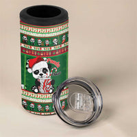 Cute Panda Claus Christmas 4 in 1 Can Cooler Tumbler Panda Santa Claus - Wonder Print Shop