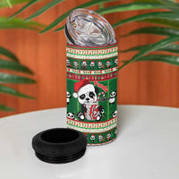Cute Panda Claus Christmas 4 in 1 Can Cooler Tumbler Panda Santa Claus - Wonder Print Shop