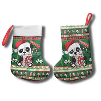 Cute Panda Claus Christmas Stocking Panda Santa Claus - Wonder Print Shop