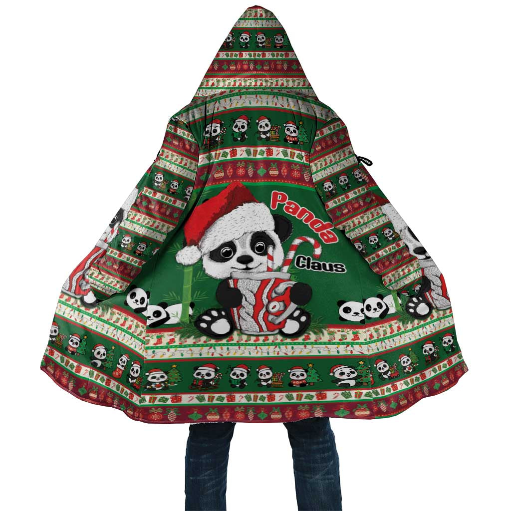 Cute Panda Claus Christmas Cloak Panda Santa Claus - Wonder Print Shop