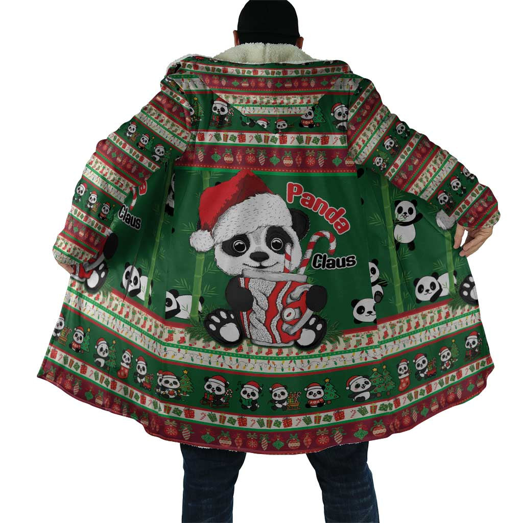 Cute Panda Claus Christmas Cloak Panda Santa Claus - Wonder Print Shop