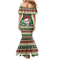 Cute Panda Claus Christmas Family Matching Mermaid Dress and Hawaiian Shirt Panda Santa Claus - Wonder Print Shop