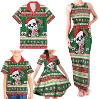 Cute Panda Claus Christmas Family Matching Tank Maxi Dress and Hawaiian Shirt Panda Santa Claus - Wonder Print Shop