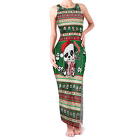 Cute Panda Claus Christmas Family Matching Tank Maxi Dress and Hawaiian Shirt Panda Santa Claus - Wonder Print Shop