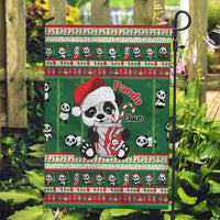 Cute Panda Claus Christmas Garden Flag Panda Santa Claus - Wonder Print Shop