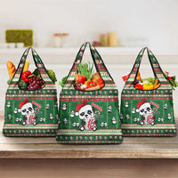 Cute Panda Claus Christmas Grocery Bag Panda Santa Claus - Wonder Print Shop