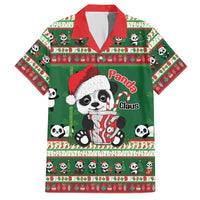 Cute Panda Claus Christmas Hawaiian Shirt Panda Santa Claus - Wonder Print Shop