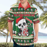 Cute Panda Claus Christmas Hawaiian Shirt Panda Santa Claus - Wonder Print Shop