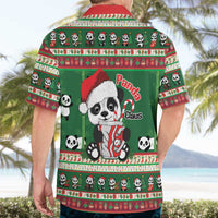 Cute Panda Claus Christmas Hawaiian Shirt Panda Santa Claus - Wonder Print Shop