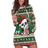 Cute Panda Claus Christmas Hoodie Dress Panda Santa Claus - Wonder Print Shop
