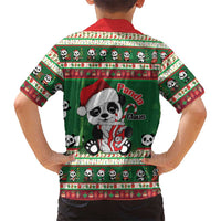 Cute Panda Claus Christmas Kid Hawaiian Shirt Panda Santa Claus - Wonder Print Shop
