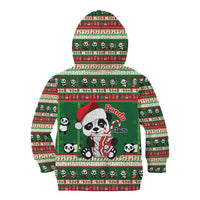 Cute Panda Claus Christmas Kid Hoodie Panda Santa Claus - Wonder Print Shop