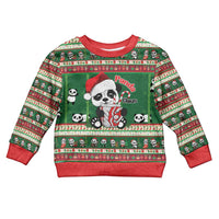 Cute Panda Claus Christmas Kid Ugly Christmas Sweater Panda Santa Claus - Wonder Print Shop