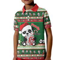 Cute Panda Claus Christmas Kid Polo Shirt Panda Santa Claus - Wonder Print Shop
