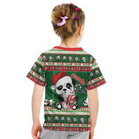 Cute Panda Claus Christmas Kid T Shirt Panda Santa Claus - Wonder Print Shop