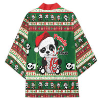 Cute Panda Claus Christmas Kimono Panda Santa Claus - Wonder Print Shop