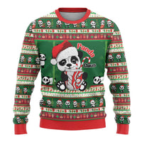 Cute Panda Claus Christmas Ugly Christmas Sweater Panda Santa Claus - Wonder Print Shop