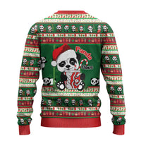 Cute Panda Claus Christmas Ugly Christmas Sweater Panda Santa Claus - Wonder Print Shop