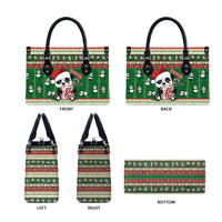 Cute Panda Claus Christmas Leather Bag Panda Santa Claus - Wonder Print Shop
