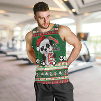 Cute Panda Claus Christmas Men Tank Top Panda Santa Claus - Wonder Print Shop