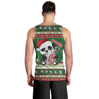 Cute Panda Claus Christmas Men Tank Top Panda Santa Claus - Wonder Print Shop