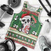 Cute Panda Claus Christmas Men Tank Top Panda Santa Claus - Wonder Print Shop