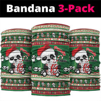 Cute Panda Claus Christmas Neck Gaiter Panda Santa Claus - Wonder Print Shop