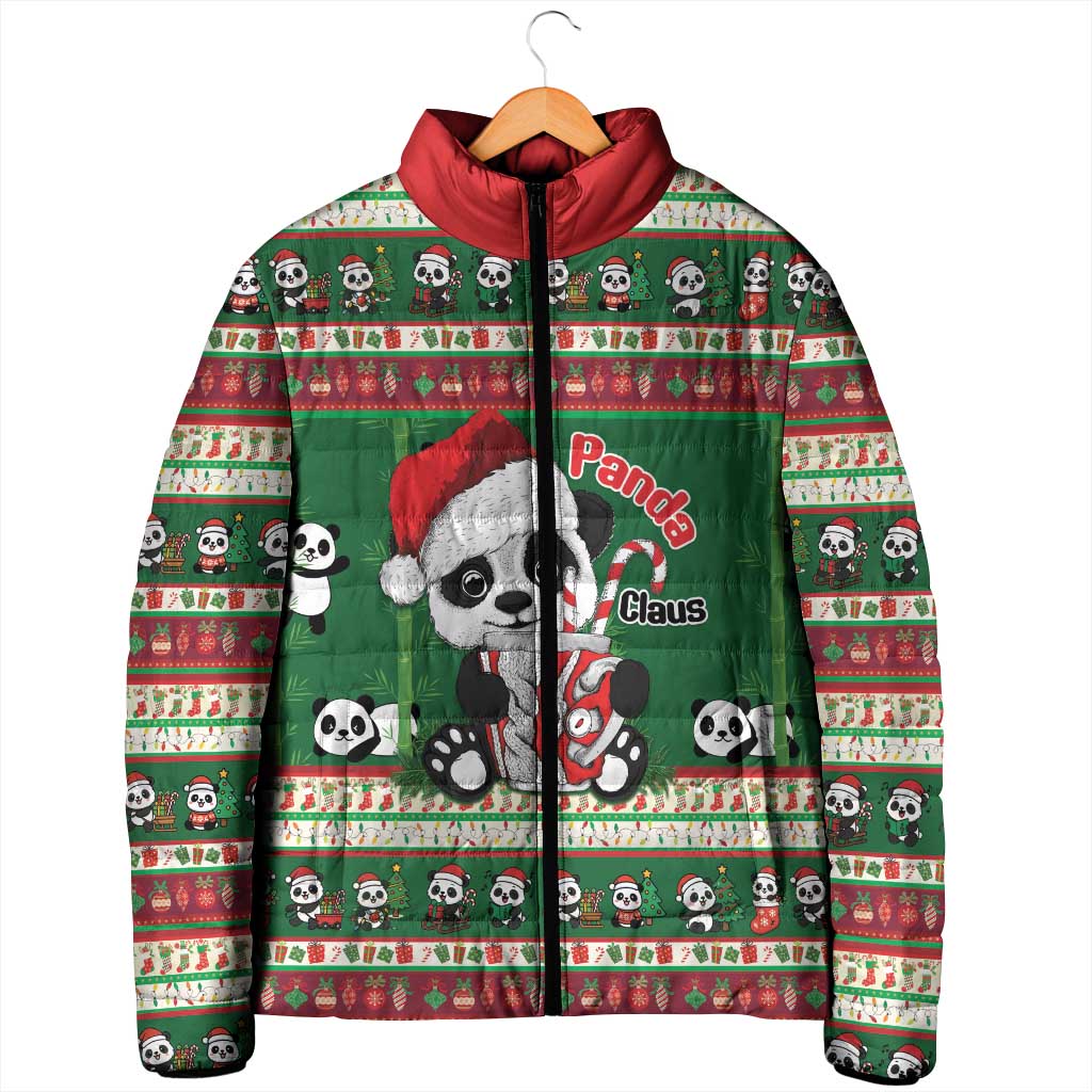 Cute Panda Claus Christmas Padded Jacket Panda Santa Claus - Wonder Print Shop
