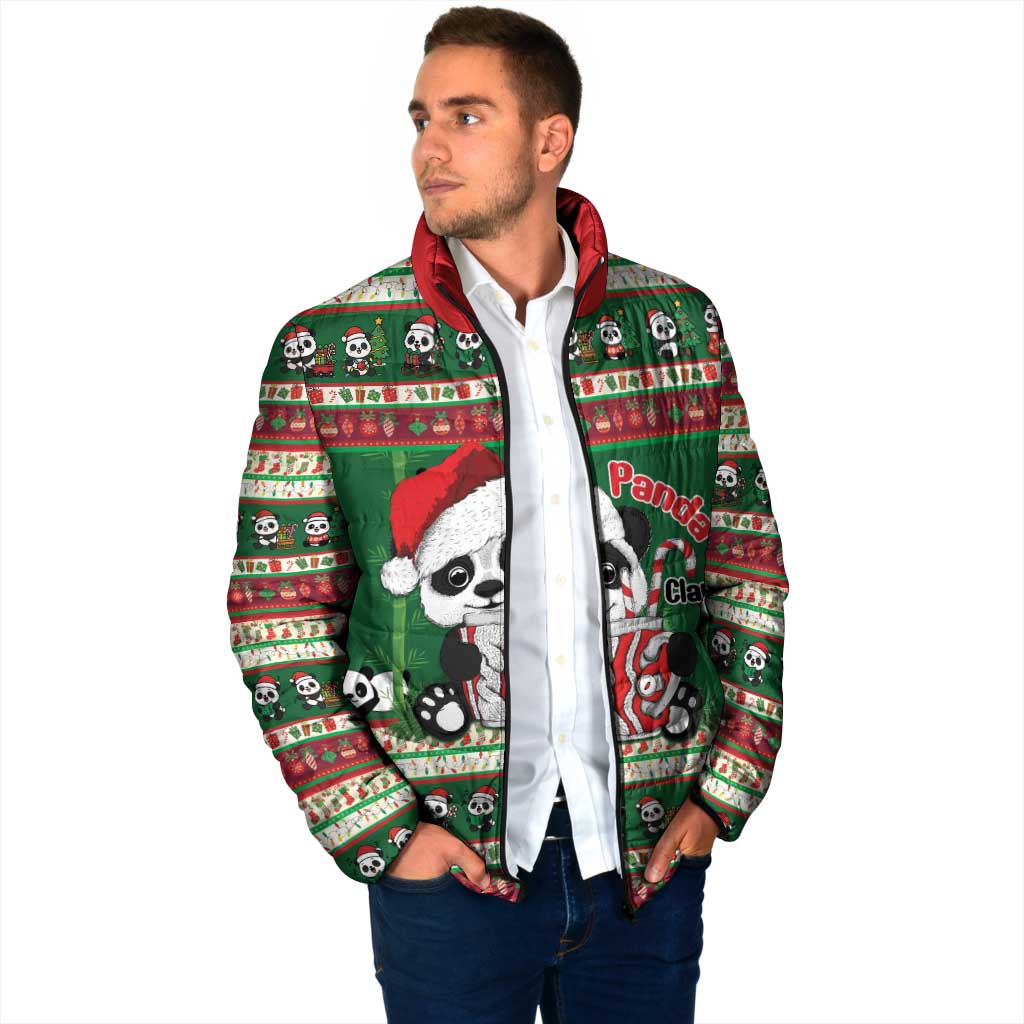 Cute Panda Claus Christmas Padded Jacket Panda Santa Claus - Wonder Print Shop