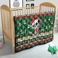 Cute Panda Claus Christmas Quilt Panda Santa Claus - Wonder Print Shop
