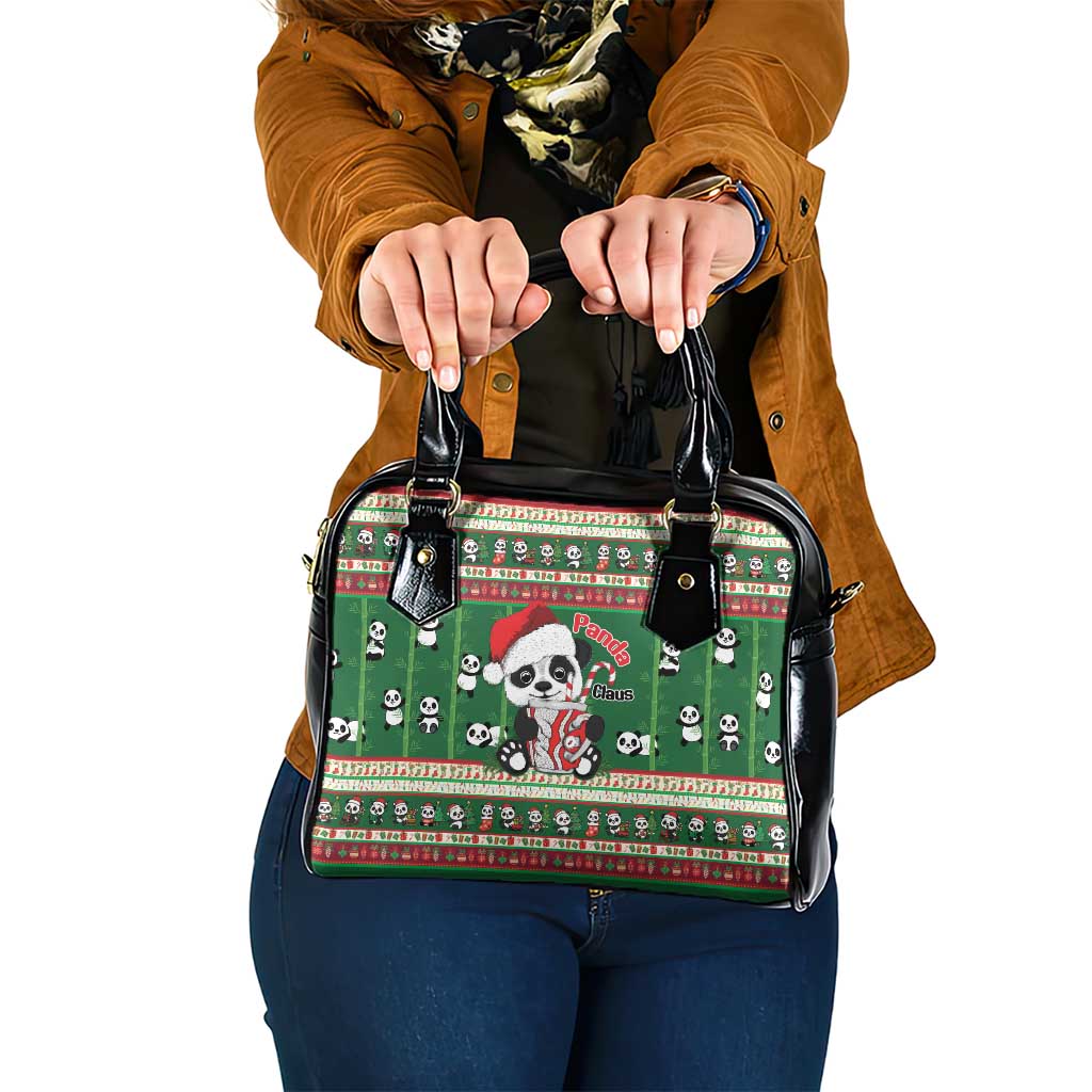 Cute Panda Claus Christmas Shoulder Handbag Panda Santa Claus - Wonder Print Shop