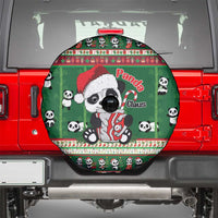 Cute Panda Claus Christmas Spare Tire Cover Panda Santa Claus - Wonder Print Shop