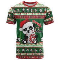 Cute Panda Claus Christmas T Shirt Panda Santa Claus - Wonder Print Shop