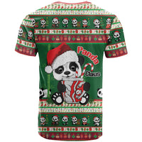 Cute Panda Claus Christmas T Shirt Panda Santa Claus - Wonder Print Shop