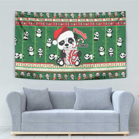 Cute Panda Claus Christmas Tapestry Panda Santa Claus - Wonder Print Shop