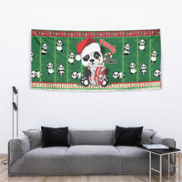 Cute Panda Claus Christmas Tapestry Panda Santa Claus - Wonder Print Shop