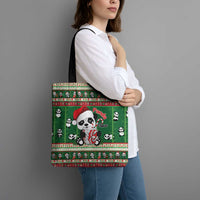Cute Panda Claus Christmas Tote Bag Panda Santa Claus - Wonder Print Shop