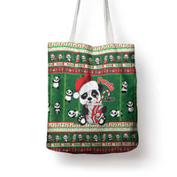 Cute Panda Claus Christmas Tote Bag Panda Santa Claus - Wonder Print Shop