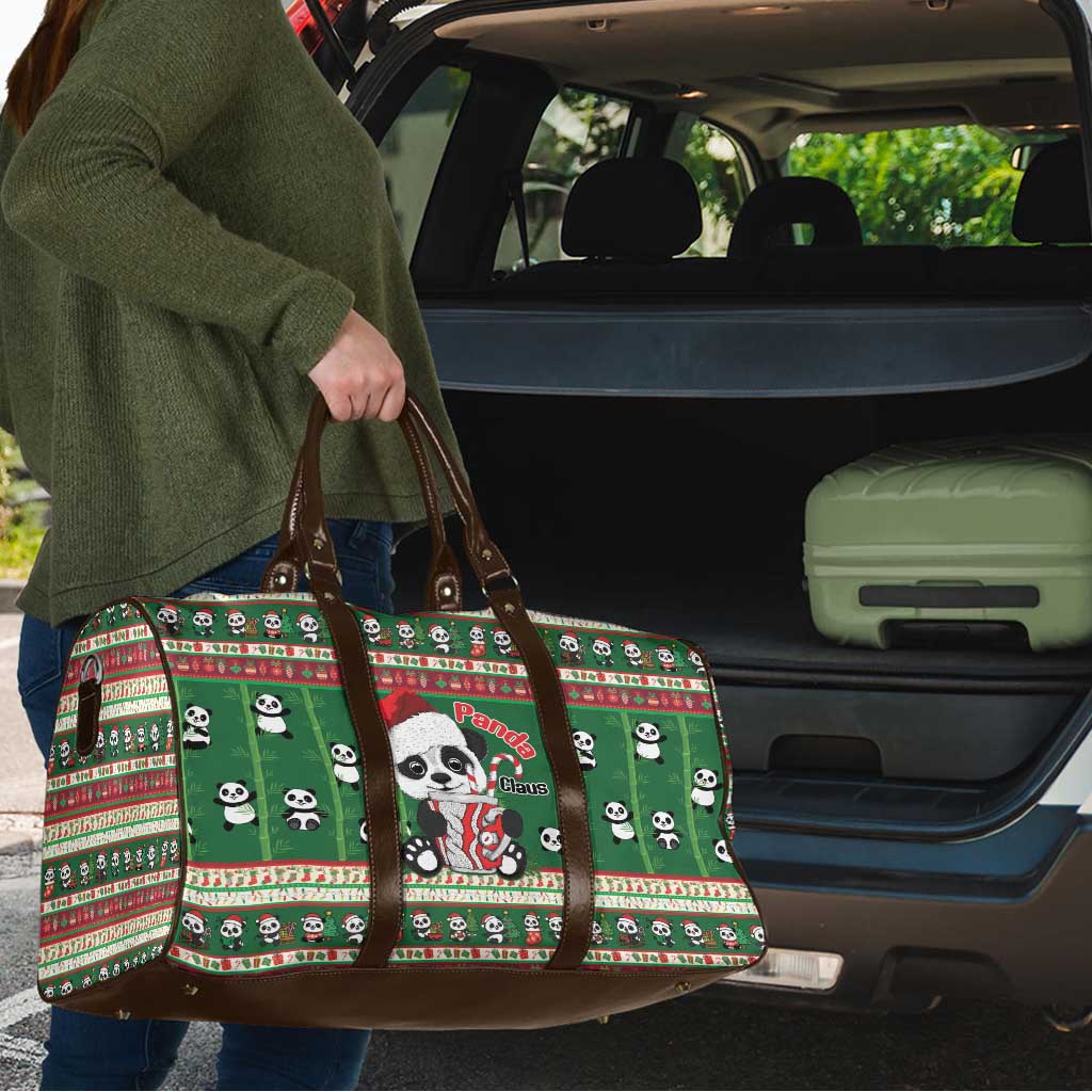 Cute Panda Claus Christmas Travel Bag Panda Santa Claus - Wonder Print Shop